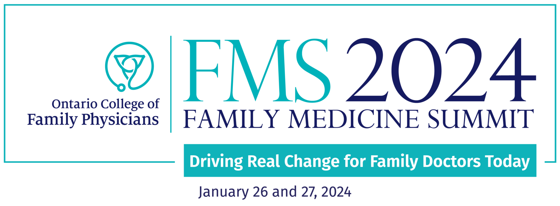 banner that reads: "Ontario College of Family Physicians: FMS 2024, Family Medicine Summit"